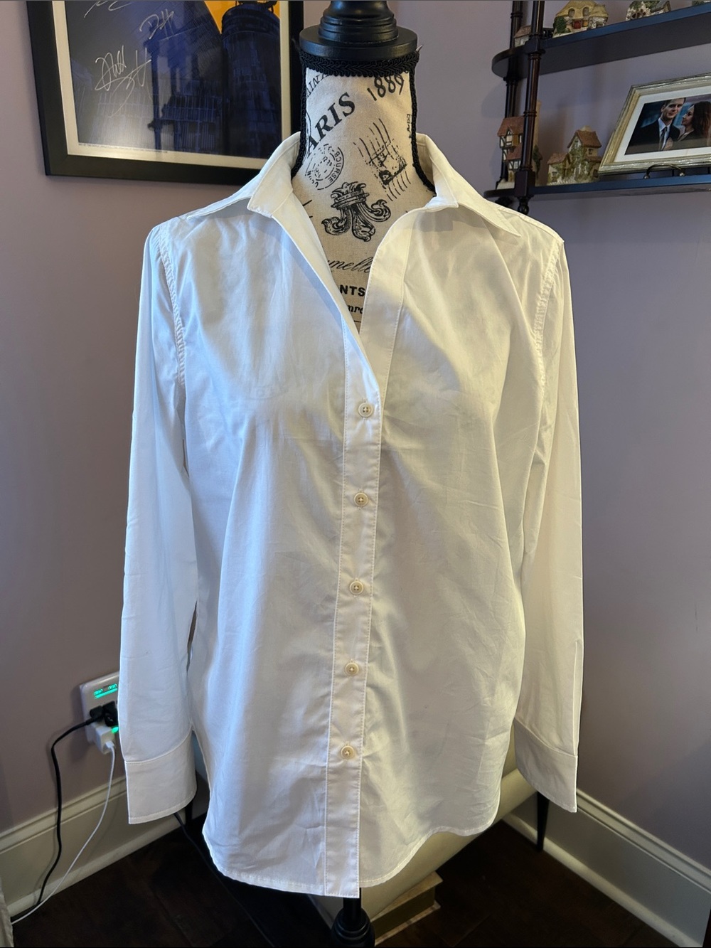 NWOT Le Marias-Timeless Crisp White Dress Shirt